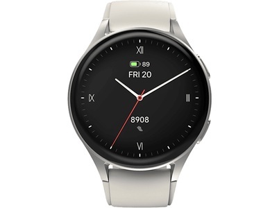 HAMA, HAMA 8900 - Smartwatch (Armband Breite: 2.2 cm, Silikon, Silber/Beige), HAMA 8900 - Smartwatch (Armband Breite: 2.2 cm, Silikon, Silber/Beige)
