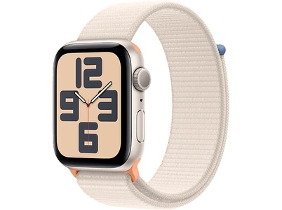 Apple, APPLE Watch SE (GPS) 44 mm - Smartwatch (Stufenlos verstellbar, Textil (Carbon Neutral), Polarstern/Polarstern), APPLE Watch SE (GPS) 44 mm - Smartwatch (Stufenlos verstellbar, Textil (Carbon Neutral), Polarstern/Polarstern)