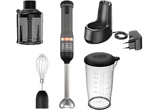 Black&Decker, BLACK+DECKER BCKM1013KG-QW - Akku-Stabmixer (Grau), Black+Decker BCKM1013KG-QW Stabmixer 3er-Set Grau