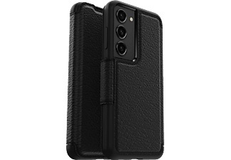 OTTERBOX, Otterbox - Samsung Galaxy S23 5G Echtleder Book Cover Tasche Strada Series (77-91183) - Schwarz, Otterbox Book Cover Strada Black Galaxy S23