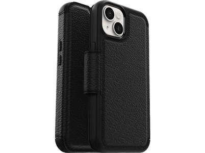 OTTERBOX, Otterbox Strada Case Apple iPhone 14 Schwarz, OTTERBOX Strada Series - Booklet (Passend für Modell: Apple iPhone 14)