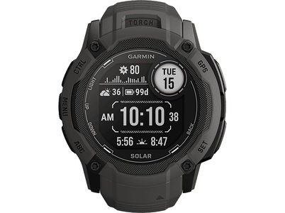 Garmin, Garmin Instinct 2X Solar - Multifunktionsuhr Graphite One Size, GARMIN Sportuhr Instinct 2X Solar Graphite