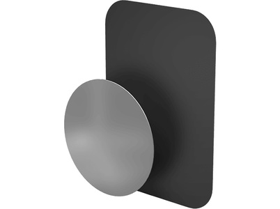 HAMA, Hama Metall-Ersatzplatten, HAMA Magnet - Ersatz-Metallplatten (Schwarz/Silber)