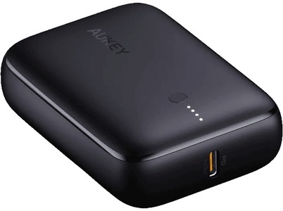 Aukey, Aukey Basix Mini 10000, 20W, PD,QC, Powerbank, black, USB-C, USB-A, PB-N83S, AUKEY Basix Mini 10000 - Powerbank (Schwarz)