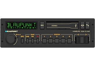 Blaupunkt, BLAUPUNKT Hamburg SQM 23 DAB - Autoradio (1 DIN, Schwarz), Blaupunkt Autoradio Hamburg SQM 23 DAB Youngtimer 1 DIN
