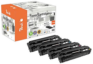 Peach, Peach Spar Pack Tonermodule kompatibel zu Canon CRG-054, Peach HP 054 4 Toner (bk, c/m/y) ersetzt Canon CRG-054, 3024C002, 3023C002, 3022C002, 3021C002 für z.B. Canon iSENSYS MF 643 Cdw