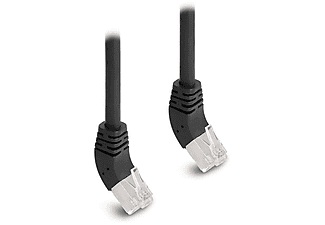 Delock, DeLock Patchkabel 45° oben gewinkelt Cat 6A S/FTP 0 25 m Schwarz, Delock Patchkabel 45° oben gewinkelt Cat 6A, S/FTP, 0.25 m, Schwarz