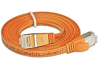 WIREWIN, Wirewin Slimpatchkabel, Wirewin 9120064012144 RJ45 Netzwerkkabel, Patchkabel CAT 6 U/FTP 0.50 m Orange 1 St.