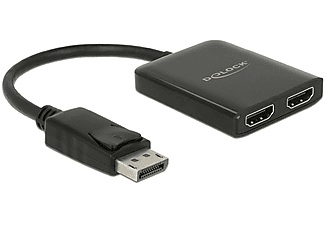 Delock, DeLock 2-Port Signalsplitter DP - 2x HDMI, Delock 2-Port Signalsplitter DP - 2x HDMI 4K