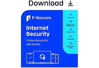 F-Secure, F-Secure Internet Security ESD, Vollversion, 3 Geräte, 3 Jahre, F-Secure Internet Security ESD, Vollversion, 3 Geräte, 3 Jahre