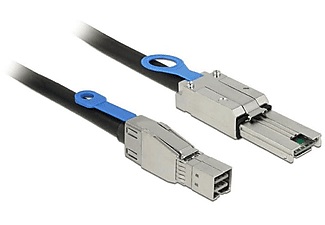 Delock, Festplatten Anschlusskabel [1x Mini-SAS-Stecker (SFF-8644) - 1x Mini-SAS-Stecker (SFF-8088)] 1 m Schwarz Delock, Adapterkabel Mini SAS HD SFF-8644 > Mini SAS SFF-8088