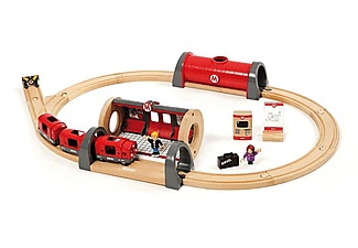 BRIO, Brio Metro-Bahn-Set 20-teilig in rot, BRIO® Spielzeugeisenbahn-Erweiterung »BRIO® WORLD Metro Bahn Set«, (Set)