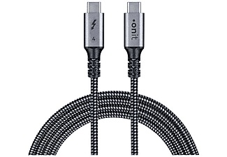 onit, onit Thunderbolt 4 Kabel USB C 2 m Grau/Schwarz ? Adapter, onit Thunderbolt 4-Kabel USB C - USB C 2 m, Grau/Schwarz
