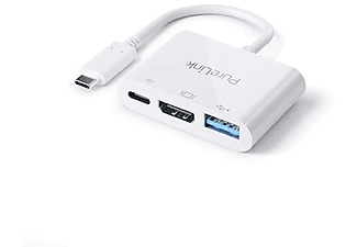 PureLink, PureLink Multiport Adapter IS270 USB-C, PureLink Multiport Adapter IS270 USB-C - HDMI & USB-A3.1, weiss