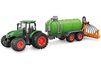 AMEWI, Amewi Traktor mit Güllefass, Grün 1:24, RTR, Amewi Traktor mit Güllefass, Grün 1:24, RTR