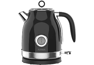 FURBER, Furber 1.7 l; Schwarz glanz Wasserkocher, FURBER Wasserkocher 1.7 l, Schwarz glanz
