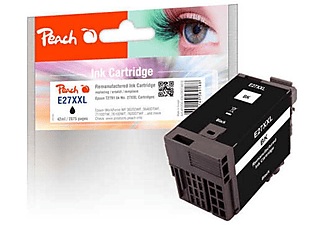 undefined, Peach 319810 1 Stück(e) Kompatibel Schwarz, Peach E27 Druckerpatrone XL bk ersetzt Epson T2791, No. 27XXL bk, C13T27914010 für z.B. Epson WorkForce WF -3600, Epson WorkForce WF -3620 DWF