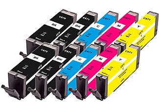 Peach, Peach 10er-Pack Tintenpatronen, kompatibel zu Canon PGI-570, CLI-571, Peach Tintenset Canon PGI-570 / CLI-571