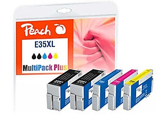 Peach, Peach Spar Pack Plus Tintenpatronen XL kompatibel zu Epson No. 35XL, Peach Tinte Epson Nr. 35XL 2x BK, je 1x M,C,Y
