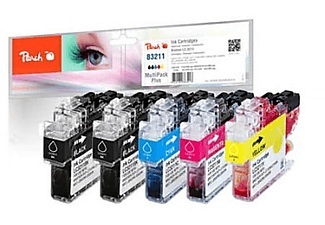 Peach, Peach Spar Plus Pack Tintenpatronen kompatibel zu Brother LC-3211, Peach Spar Plus Pack Tintenpatronen kompatibel zu Brother LC-3211