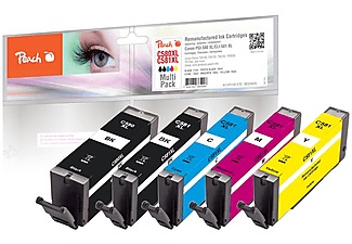 Peach, Peach Spar Pack Tintenpatronen kompatibel zu Canon PGI-580XL, CLI-581XL, Tinte Spar Pack PI100-378