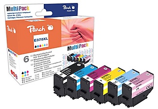 Peach, Peach Epson No. 378XL Multi-Pack, T3798, REM, FW, Peach E378/478 6 Druckerpatronen XL (bk, cy, cyph, ma, maph, ye) ersetzt Epson T3798, No. 378XL, C13T37984010 für z.B. Epson Expression Photo XP -8000