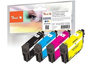 Peach, Peach Tinte Spar Pack 321077 kompatibel zu Epson 603XL, refurbished, Peach Tinte Epson 603XL (T03A6) 1x BK, C, M, Y