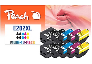 Peach, Peach 10er-Pack Tintenpatronen, kompatibel zu No. 202XL, Peach Tinte Epson No. 202XL Multi-10-Pack 4x BK, 2x C, M, Y
