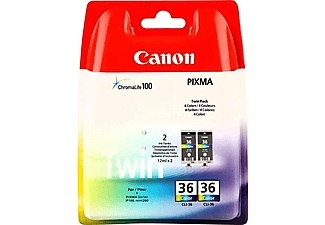 Canon, Canon Tinte CLI 36 2 Stück Color Tintenpatrone, CANON Tintenpatronen/Druckköpfe für Inkjetdrucker/Multifunktionsgeräte