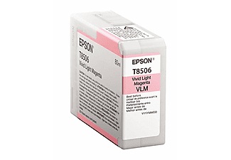 Epson, Epson T8506 light magenta Tintenpatrone, Epson Tintenpatrone, hell-rot, vivid, C13T850600, (80ml)