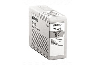 Epson, Epson T8509 schwarz - light black Tintenpatrone, Epson Tintenpatrone, hell-hell-schwarz, C13T850900, (80ml)