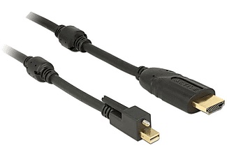 Delock, DeLock Mini-DisplayPort - HDMI Kabel, 4K, 2m, Delock Kabel Mini-DisplayPort - HDMI, 2 m