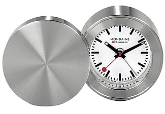 Mondaine, Mondaine Klassischer Wecker Ø 5 cm Silber, MONDAINE Wecker »Ø 5 cm«