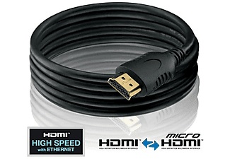 PureLink, PureLink MICRO HDMI, PureLink Kabel Micro-HDMI (HDMI-D) - HDMI, 3 m