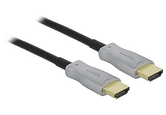 undefined, DELOCK 85010 HDMI-Kabel 10 m HDMI Typ A (Standard) Schwarz, Delock Optisches Kabel 4K 60Hz HDMI - HDMI, 10 m, Schwarz