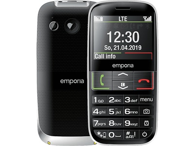 Emporia, Emporia Active V50 4G Black Mobiltelefon, EMPORIA ACTIVE.4G - Mobiltelefon (Schwarz/Silber)