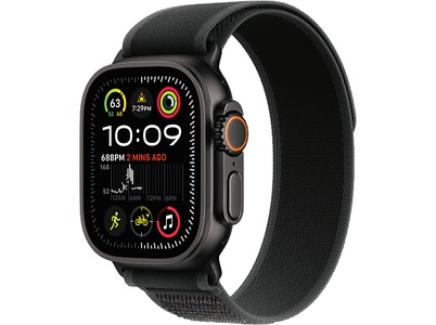 Apple, Apple Watch Ultra 2 GPS Cellular 49mm Black Titanium/Black Trail Loop, Watch Ultra 2, Smartwatch