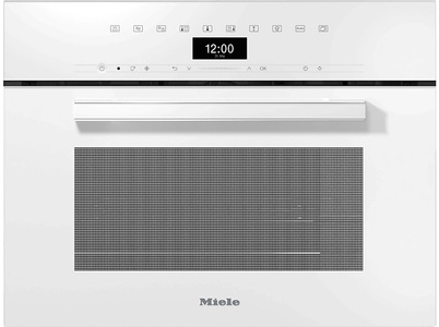 MIELE, Miele Dampf-Backofen DGM 7440 Brillantweiss, MIELE DGM 7440, Dampfgarer mit Mikrowelle (1000 W)