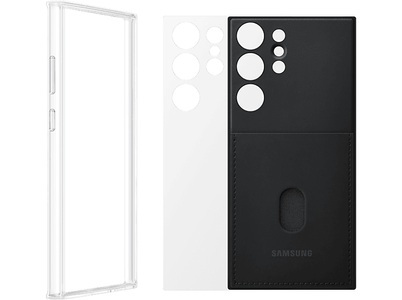 Samsung, Samsung - Galaxy S23 Ultra 5G Frame Cover Schutzhülle (EF-MS918CBEGWW) - Schwarz, SAMSUNG Frame Case, Hüllen, Samsung, Galaxy S23 Ultra, Schwarz