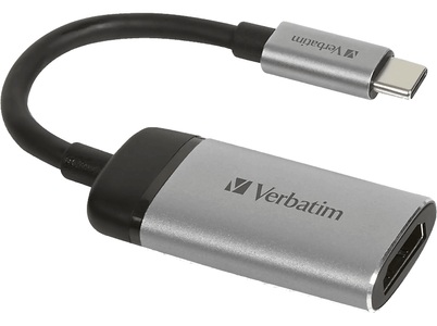 Verbatim, Verbatim 49144 - USB-C HDMI 4k Adapter USB 3.1 GEN 1 - 150cm, VERBATIM USB-C / HDMI Adapter, Grau