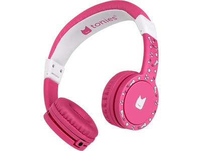 TONIES, tonies - Tonie-Lauscher Kinder On-Ear Kopfhörer 85dB Begrenzte Lautstärke 3.5mm Klinken Headset (04-0038) - Pink, TONIES Tonie-Lauscher Kinder-Kopfhörer, Pink/Weiss