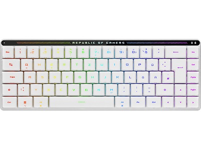 Asus, ASUS ROG Falchion RX - Tastatur - 65% (compact) - backlit - kabellos - 2.4 GHz, Bluetooth 5.1, USB 2.0, ROG Falchion RX, Gaming-Tastatur