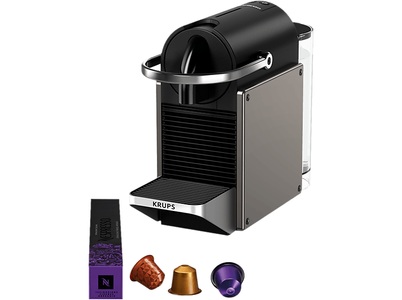 KRUPS Pixie Redesign - Nespresso® Kaffeemaschine (Titan)