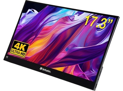 Verbatim, Verbatim, Portable Monitor, Verbatim Touchscreen Monitor 4K 17.3