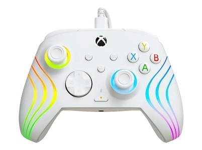 Turtle Beach, TURTLE BEACH Afterglow Wave Wired Ctrl. TBC-2002-15 Xbox SeriesX, White, TURTLE BEACH Afterglow? Wave Wired Controller Weiss für Xbox Series X, S, One, PC