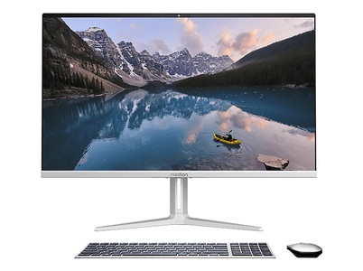 MEDION Signium 27 S1 (MD 600019), All-in-One-PC, mit Display, Intel® Core? 7 Prozessor 240H (24 MB Cache, bis zu 5.20 GHz), 32 GB RAM, 1 TB SSD, Onboard Graphics, Silber, Windows 11 Home