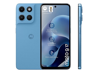 MOTOROLA moto g17 128 GB PANTONE® Alaskan Blue Dual SIM