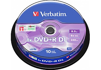 Verbatim, Verbatim 43666 DVD+R DL Rohling 8.5 GB 10 St. Spindel, Verbatim 43666 - Dvd+R