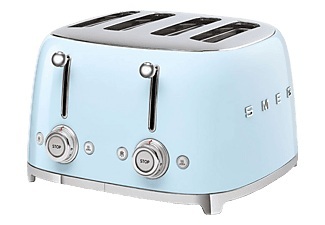SMEG, SMEG 50's Retro Style 4 Scheiben Toaster pastellblau, SMEG 4-Schlitzer-Toaster TSF03PBEU Pastellblau