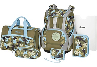 Samsonite, Samsonite Sammies Ergofit Set 2.0 - Adventure Camo - Schulranzen-Set (Mehrfarbig), SAMMIES Schulthek Set Ergofit 2.0 409552 6-teilig Adventure Camo